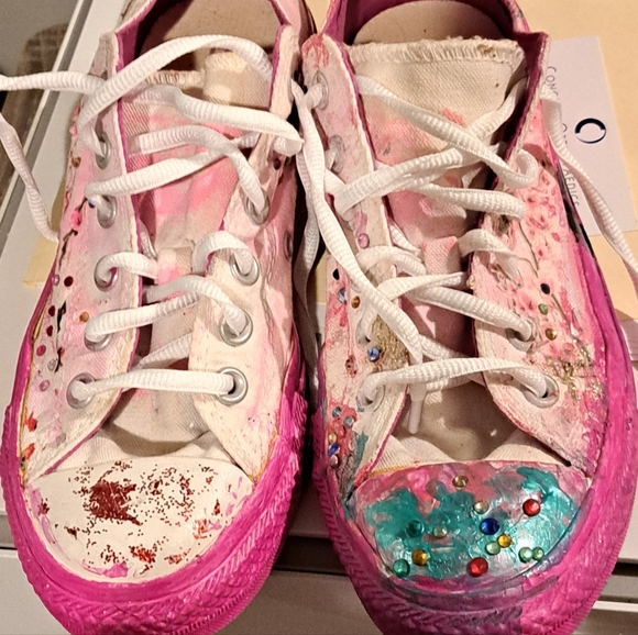 Converse All Star upcycled sneakers. - Picture 14 of 16